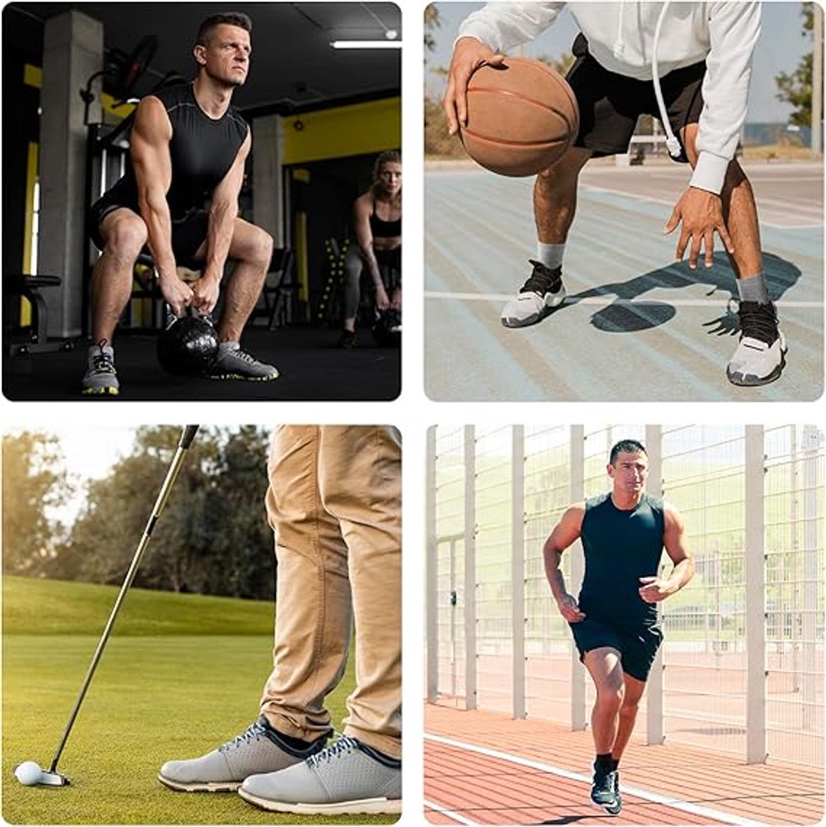 Pairs - Toe Socks - Yoga Socks - Runner Toe Socks - Black, White - Socks - Men's Socks - Size 41-44 - Solid V1188-NK-BOL-608