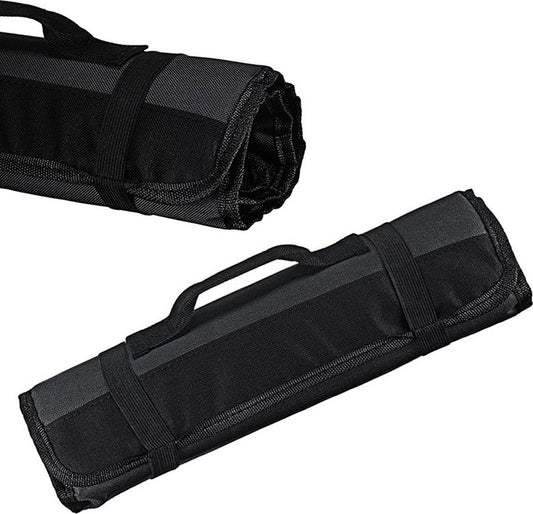 Knife Set Storage Bag - Professional Chef's Cutlery Bag - Chef's Knife Bag For up to 22 Knives - Black - V1188-NK-BOL-81