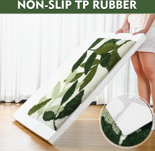 Non-slip bath mat - Non-slip bath mat - 50x80cm - durable water-absorbent bathroom rug - machine washable - V1188-NK-BOL-89
