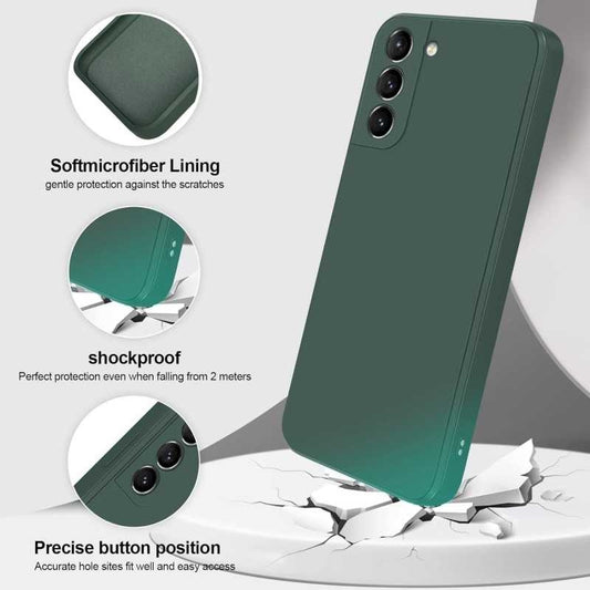 Compatible with Samsung S23 Case Samsung Green Matte Rubberized Camera Protection Liquid V1188-ON123-00775-1