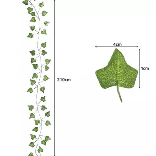 25 meters Ivy garland / Leaf garland - 2 m long Green V1188-ONE60-03103-1