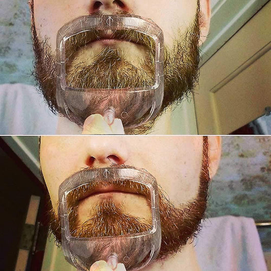 Goatee Shaving Template Beard Guide Shaper For Men White 5 Sizes V1188-ONE60-03882-1