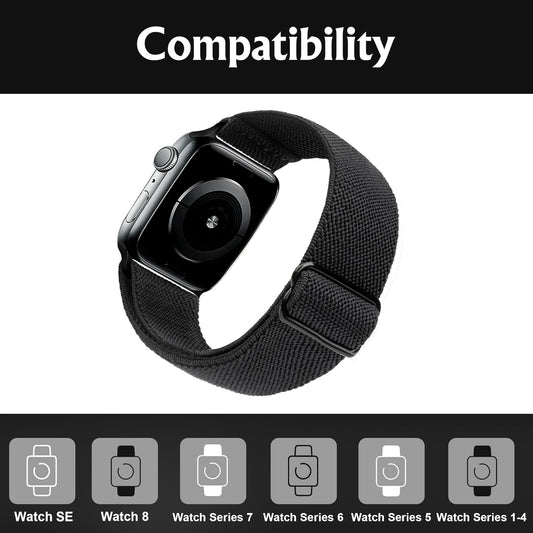 Compatible with Apple Watch Stretch Band Apple Watch 45mm 44mm 42mm Adjustable Sport Bracelet for Men and V1188-ONE60-06567-1