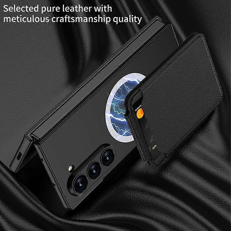 Magnetic Card Slot Case For Compatible with Samsung Galaxy Z Fold7 5G Samsung Grey V1188-ONE60-27861-1