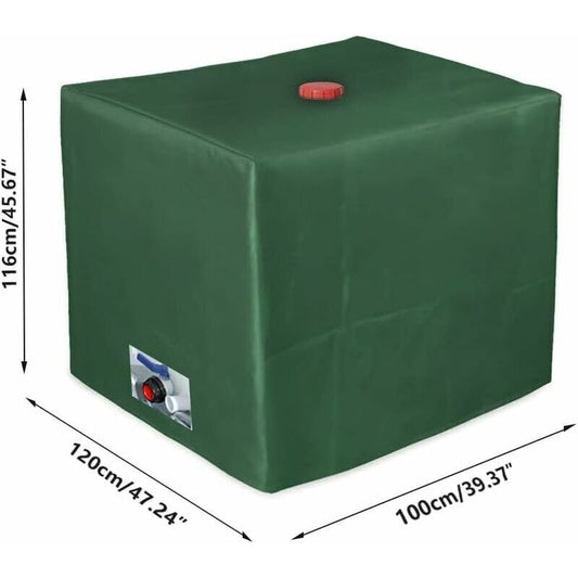 IBC Tank Cover Tarpaulin for 1000L IBC Container, GU.B/bon 116 x 100 x 120 cm Water Tank Cover Anti-UV V1188-SUL51-12595-1