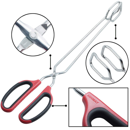 PROFESSIONAL QUALITY DURABLE STAINLESS STEEL Extra Long Scissor Tongs Stainless Steel Barbecue Grill Tongs V1188-SX-0009949