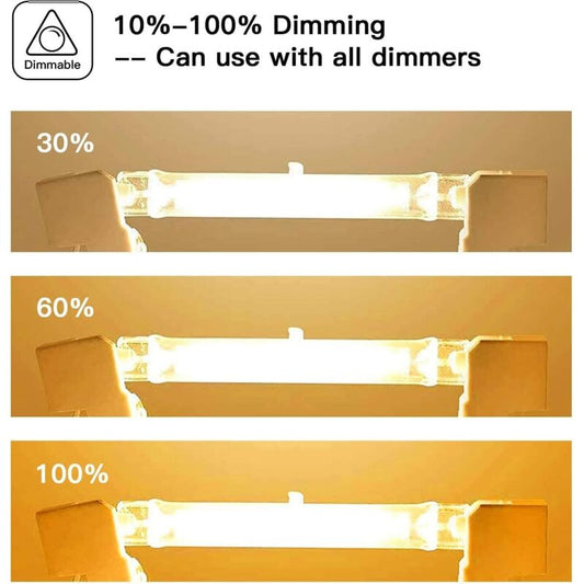 R7S Halogen Bulb 5 Pack 118mm 200W 230V Dimmable for Construction Floodlights Landscape and Living Room V1188-TAL-912M-0535
