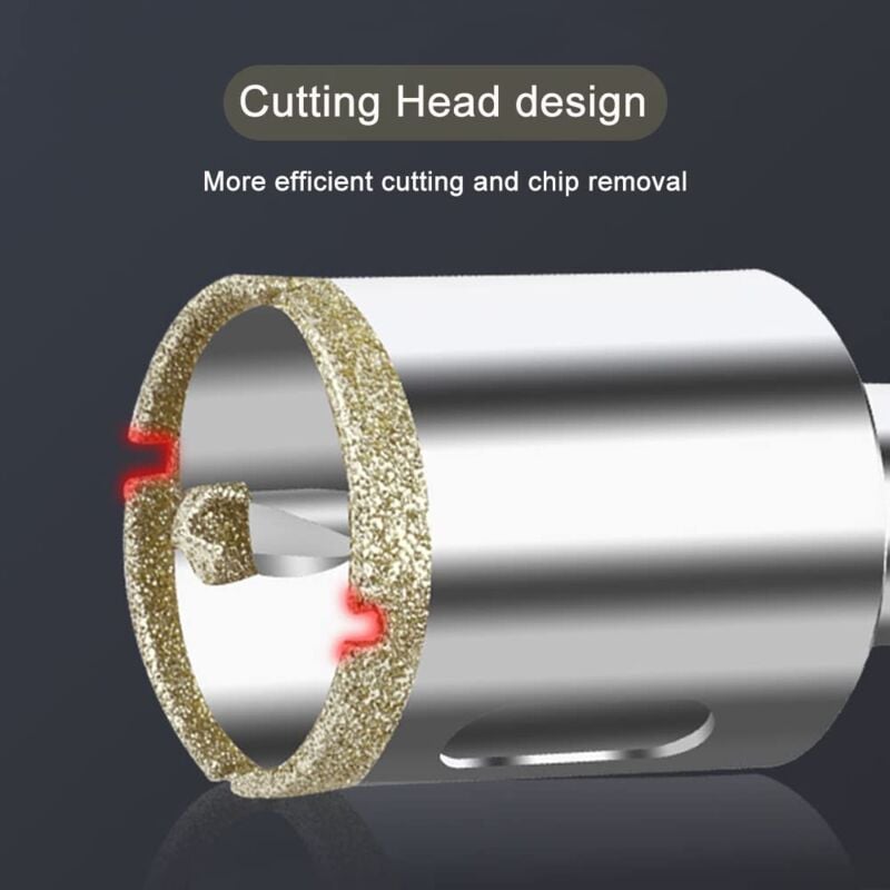 Diamond Hole Saw 100mm with Centering Drill Tile Cutter V1188-TAL-L92-01374