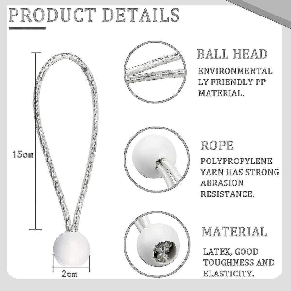 Rubber Straps with Buckle 50 Pack for Tents Marquees Banners Tarpaulins V1188-TAL-X00991