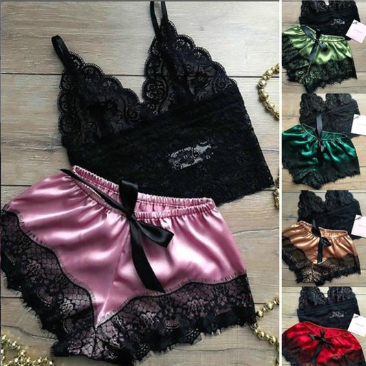 Sexy Transparent Pajamas for Women Dark Green XL, Stylish Strap Costume V1188-TR101-20710-9