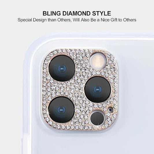 Diamond Camera Lens Cover Compatible with iPhone 12 Pro Max Protective Sticker Rose Gold V1188-TSCJ-91171