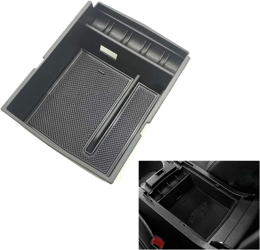 1pc Car Center Console Armrest Organizer Storage Box Tray Insert Black Fit for Subaru Outback 2015-2019 Auto V1188-WSZ-A-1166