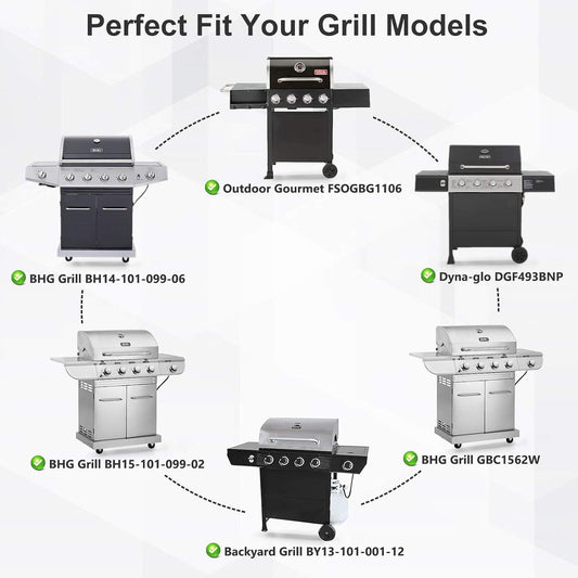 Heat Tents for Dynaglo Dyna-Glo DGF493BNP, Backyard Grill BY13-101-001-12 BY14-101-001-02, BHG V1188-WSZ-A-1390
