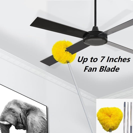 Ceiling Fan Cleaner Duster with Extension Pole Long Duster Handle Reusable Microfiber Ceiling Fan Blade V1188-WSZ-A-45