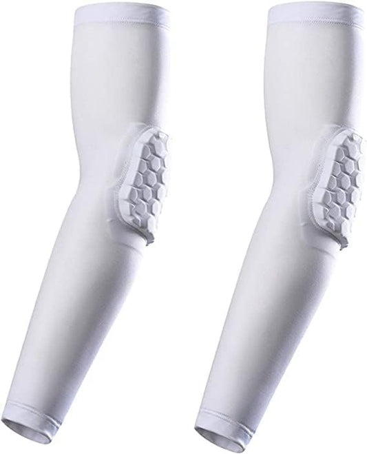 Elbow Pads, Basketball Shooter Sleeves, Collision Avoidance Hex Padded Elbow for Volleyball Football Baseball V1188-WSZ-A-602