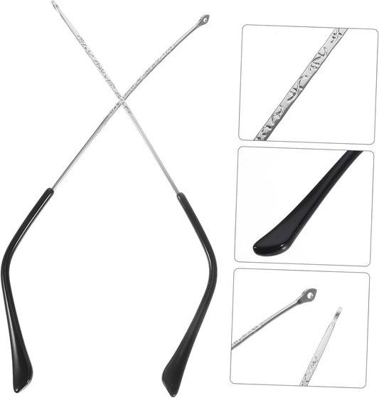 1Pair Eyeglasses Arm Replacement Stylish Repair Parts for Glasses Durable and Comfortable Eyewear Frame Legs V1188-WTJ-LZZ-01050