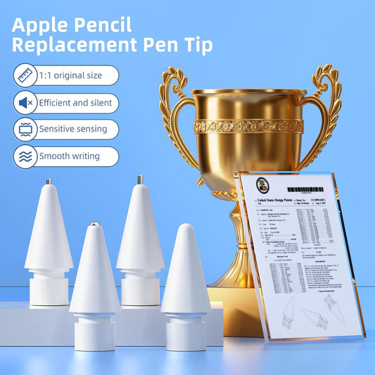 for Apple Pencil Tips Replacement,Compatible with Apple Pencil Pro/1st Generation/ 2nd Generation/USB-C (4 V1188-WTJ-SJH-1869