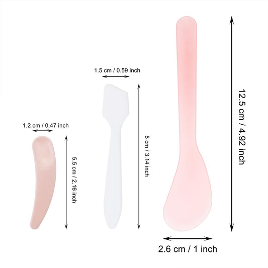 Random Color Plastic Beauty Spoon Facial Cream Brush Makeup Scoop Mud Reusable Cosmetic Dig Scoop Spatula V1188-WTJ-TLK-0653