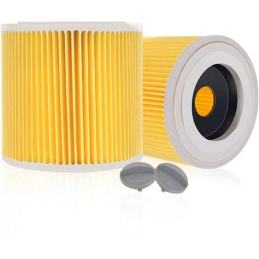2-Pack Filter Cartridge Compatible with Karcher WD3 Premium NT20/1 NT30/1 NT38 Vacuum Cleaners V1188-XJFD-481-1
