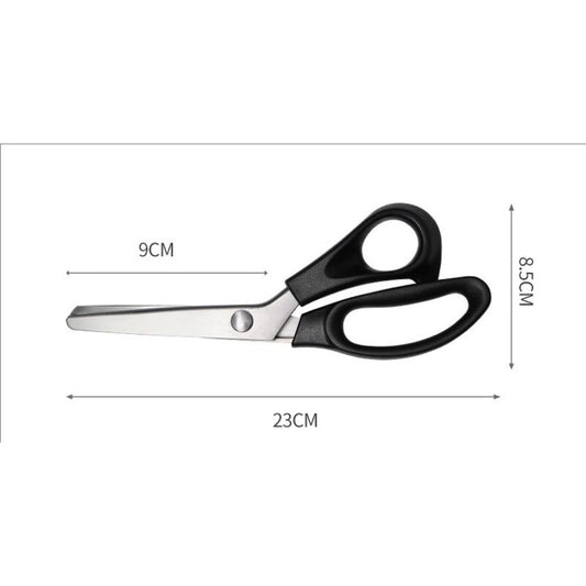 Stainless Steel Zigzag Fabric Scissors with Comfort Grip for Sewing Compatible with Cisea for Adults and V1188-XY-Y829-195
