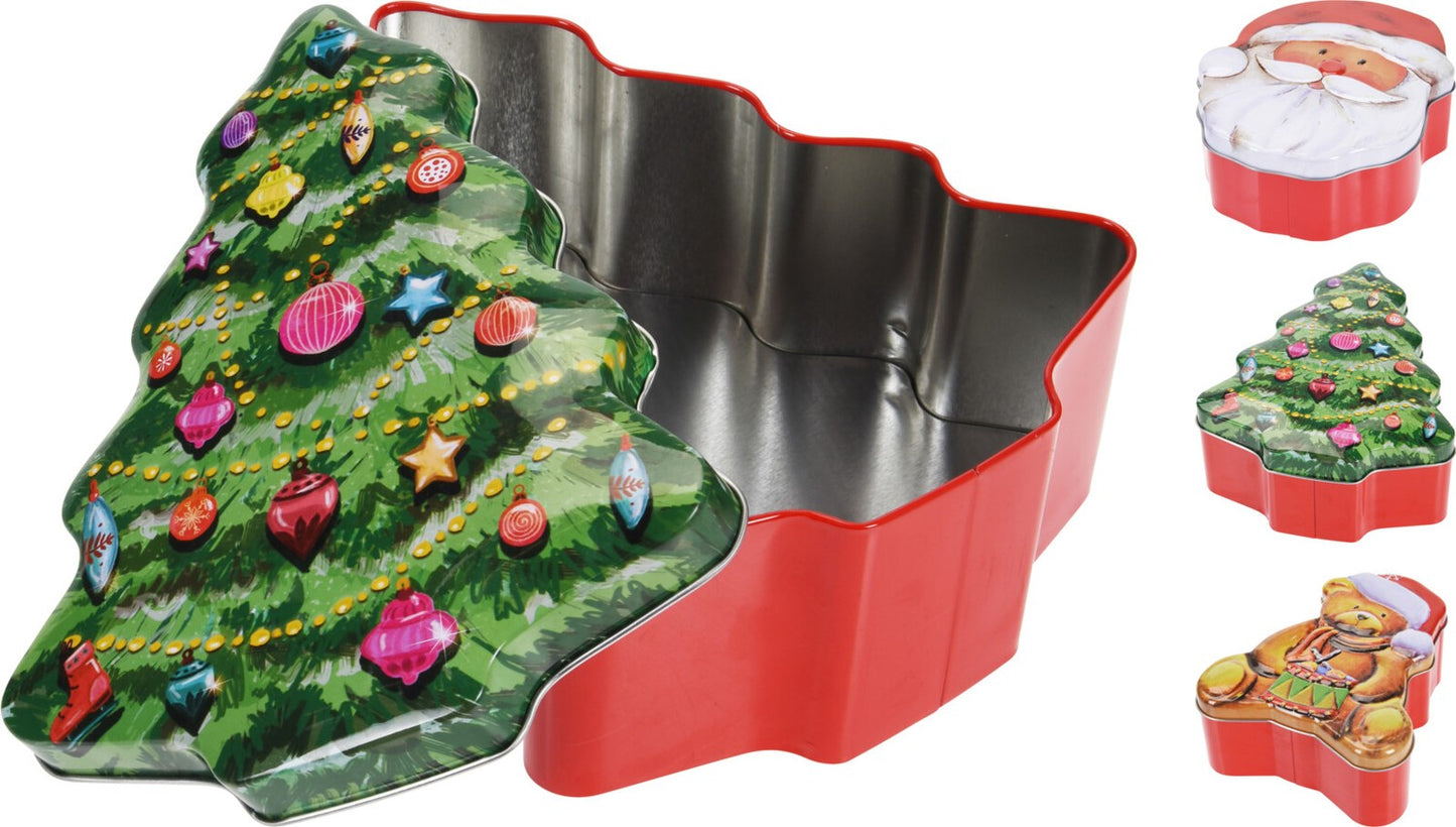 Christmas Tree Red Tin Can Decoration Red Tree V1188-YO101-12597-3