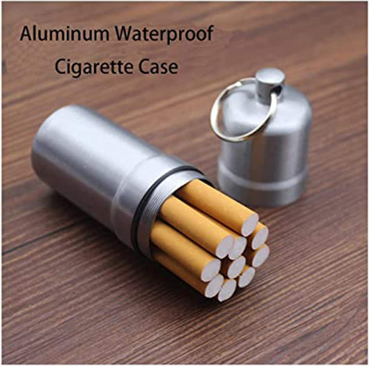 Cigarette Box, Aluminum Alloy Cigarette Case, Airtight Smell Proof Container, Cylinder Sealed Portable V1188-YT-A-1546