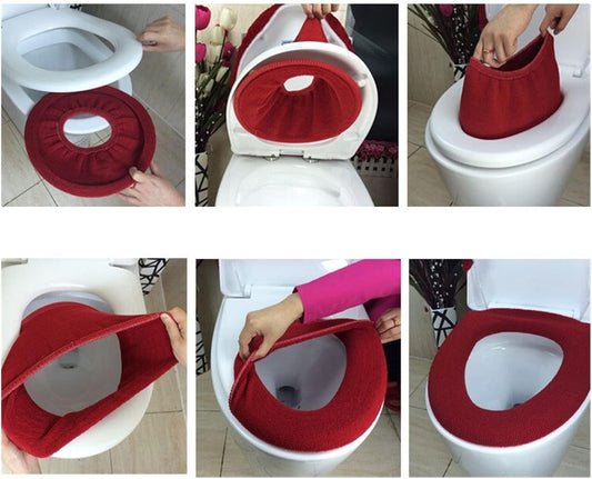 Bathroom Square Toilet Seat Cover Winter Washable Warmer Mat Toilet Cover Cushion Lid Pad Home Decor Toilet V1188-YT-A-894