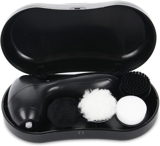 Electric Shoe Polisher Set, Portable Shoe Polisher Shoe Shine Kit Shoe Cleaning Kit Shoe Polish Kit With 4 V1188-ZC-DLL-1127