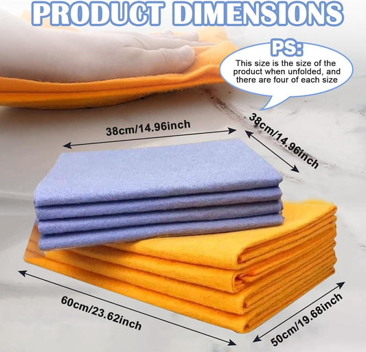 Ultra-Absorbent Miracle Cleaning Shammy, Super Absorbent Cleaning Cloth Multi-Purpose Non-Woven Cleaning V1188-ZC-DLL-1465