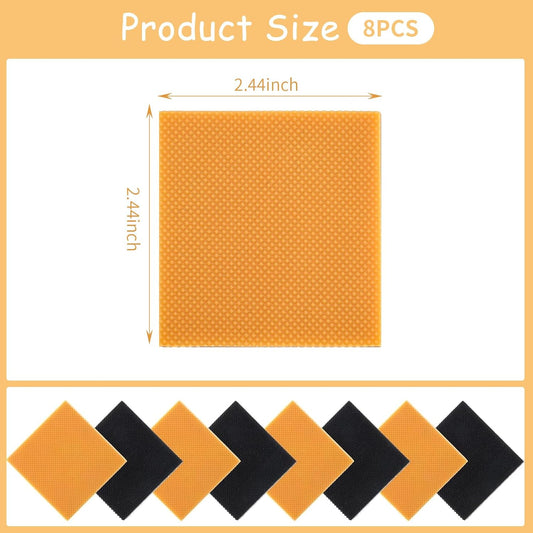 8pcs High Heels Patch Square Sole Repair Tips Rubber Boot Heel Replacement Sole Protectors Non-Slip Heel V1188-ZC-DLL-1608