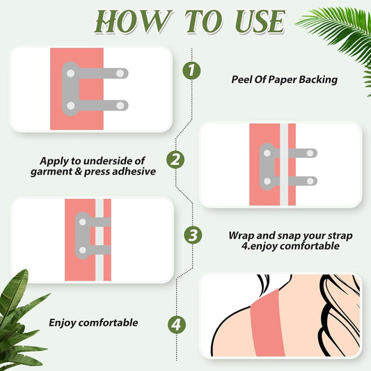 18 Pcs Bra Strap Hider Bra Strap Holders for Slipping Dress Retainers Clip to Hide Shoulder Keep in Place V1188-ZC-DLL-1636
