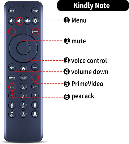 New MG3-R34010 Replacement Remote Control Compatible for Hisense TV 43A6GX 50A6G R34010BA00-00001 for Pioneer V1188-ZC-DLL-1648
