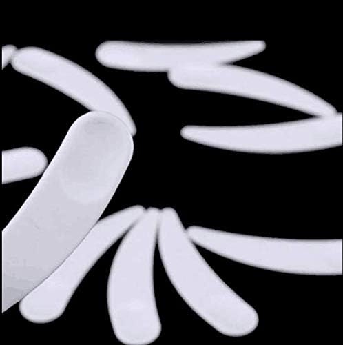 100PCS Disposable Mini Curved Cosmetic Spatula Scoop Makeup Mask Spatula Plastic Spoon,Small Makeup Scoop for V1188-ZC-DLL-1658