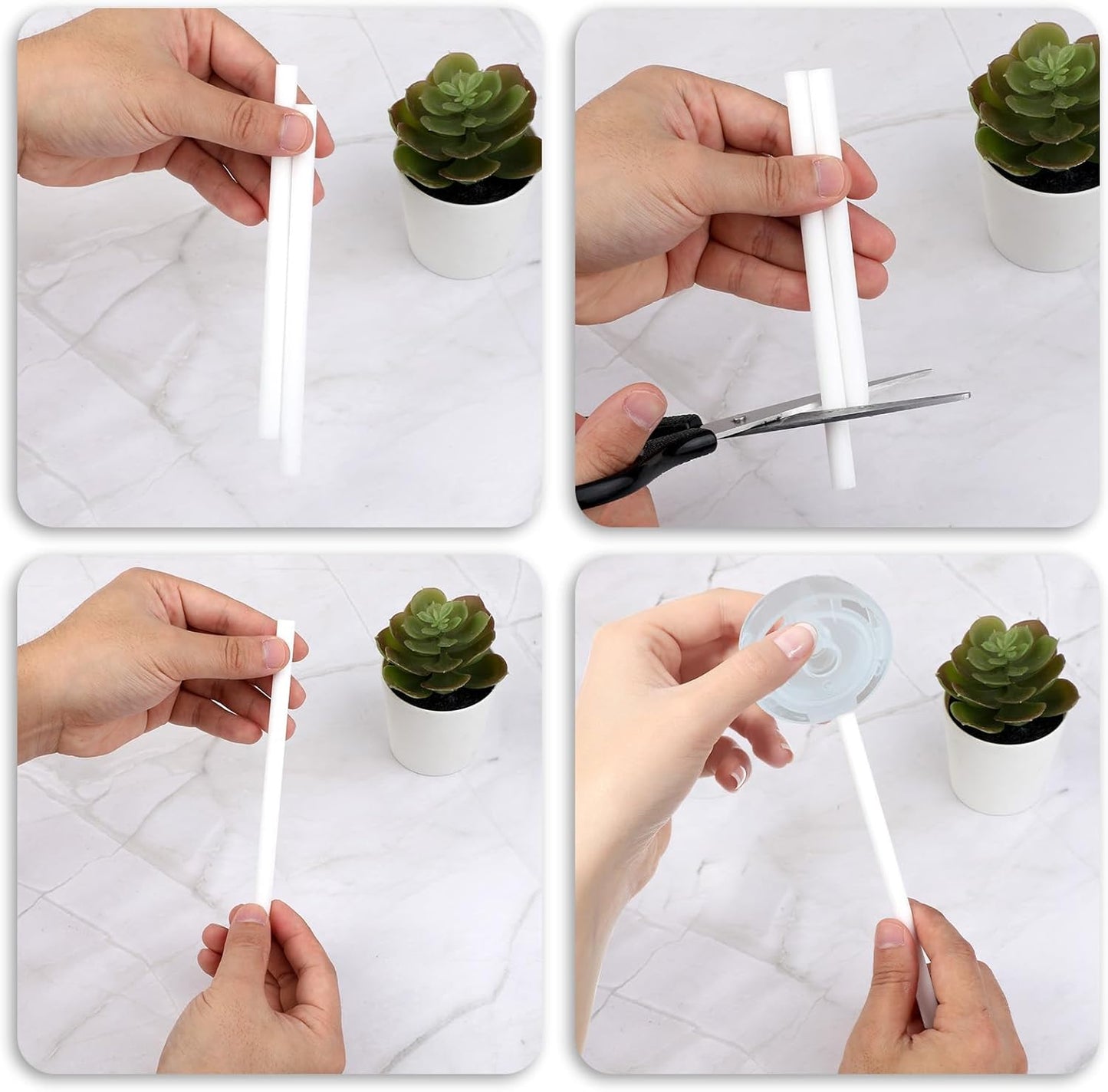50 Pcs Humidifier Sticks Diffuser Cotton Filter Sticks Plug in Refills 5.35 X 0.3 Inch Mini Humidifier Wick V1188-ZC-DLL-2045