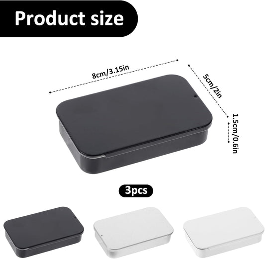 3 Pack Travel Floss Picks Case, Dental Floss Picks Travel Case Metal Storage Box for Flosser Pill Oral Care V1188-ZC-DLL-712
