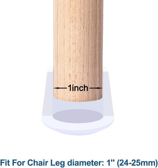 Chair Leg Tips Caps, 1 Inch Non Slip Rubber Bar Stool Caps 16 Pcs Furniture Feet Covers for Floor Protection, V1188-ZC-DP-493