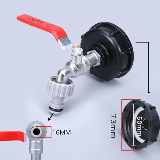 IBC Faucet Connector S60X6 1000L Tank Faucet with 1/2\ V1188-ZX-Y102099