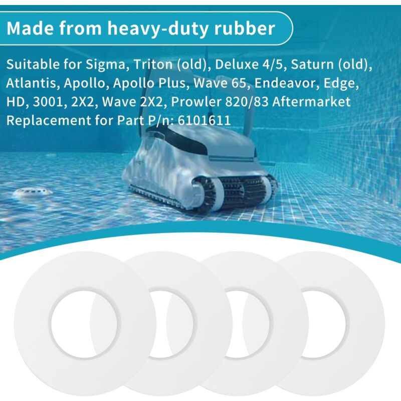 Maytonics Dolphin Pool Cleaner Climbing Wheel Rings 4 pcs Compatible with M200 M400 M500 Nautilus CC Plus DX3 V1188-ZX-Y725-1010