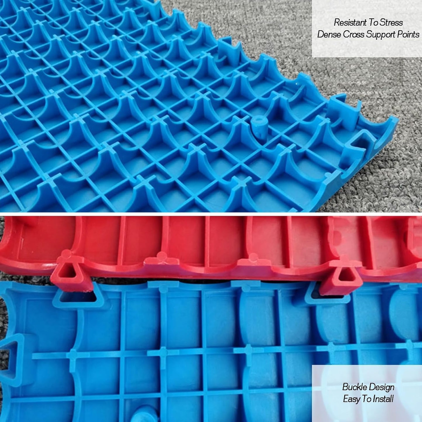 1.8 cm thick plastic interlocking floor tiles/grilles for car wash bays and car detailing shops - plastic V1188-ZXY-01-2