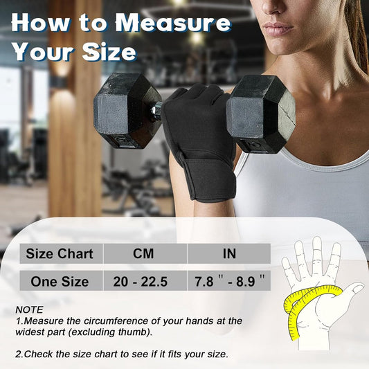 Fitness Gloves - Sports Gloves - Fingerless Gloves - Running Gloves - Unisex - Breathable and comfortable - V1188-ZXY-10037