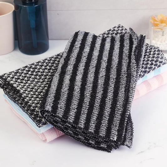 Back Scrubber Set | 2-Piece Exfoliating Shower Towel | Extra Long Exfoliating Washcloth for Men and Women - V1188-ZXY-10062