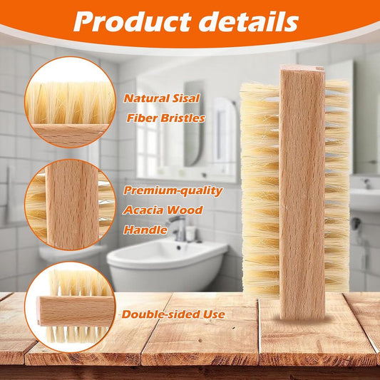 Nail Brushes - 3-Pack - Double-Sided - Nail Brushes for Cleaning Nails - Portable Nail Brushes with Wooden V1188-ZXY-10081