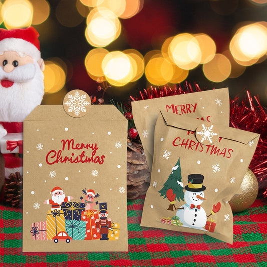 24 pcs - Christmas mini envelopes - paper bags - Christmas decorations and packaging - gift bags - Christmas V1188-ZXY-10104