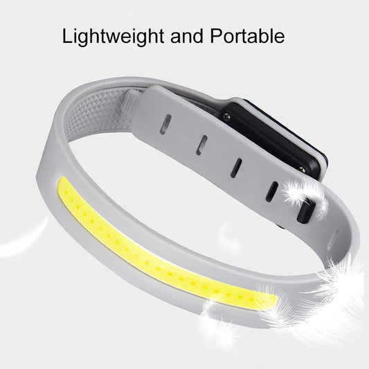 Lamp - Running Lamp - Bicycle Lamp - With reflective arm and wrist strap - 3 light modes - Rechargeable - V1188-ZXY-10106