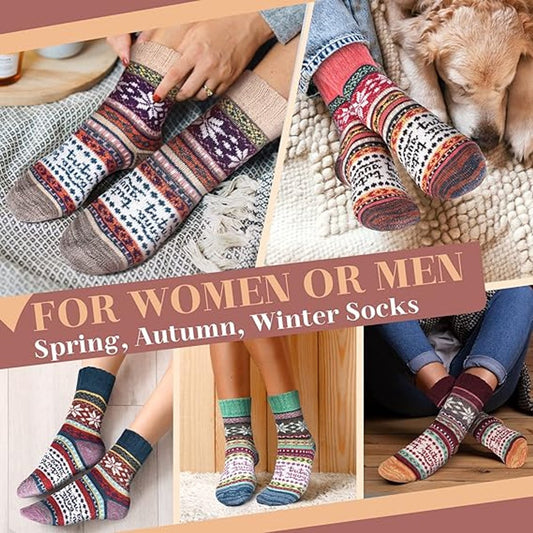 Socks (5 pairs) - Home Socks - Women's Christmas Socks - Winter Warm Women's Socks - Christmas Gift for V1188-ZXY-10155