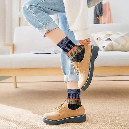 Socks - (5-pack) - Lounge Socks - Men's Lounge Socks - Warm Winter Socks for Men - Warm Socks - Men's Socks - V1188-ZXY-10233
