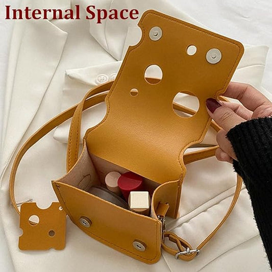 Storage Bag - Shoulder Bag - Mini Shoulder Bag - Cheese-shaped - Women's Fashion Bag (Square) V1188-ZXY-10267