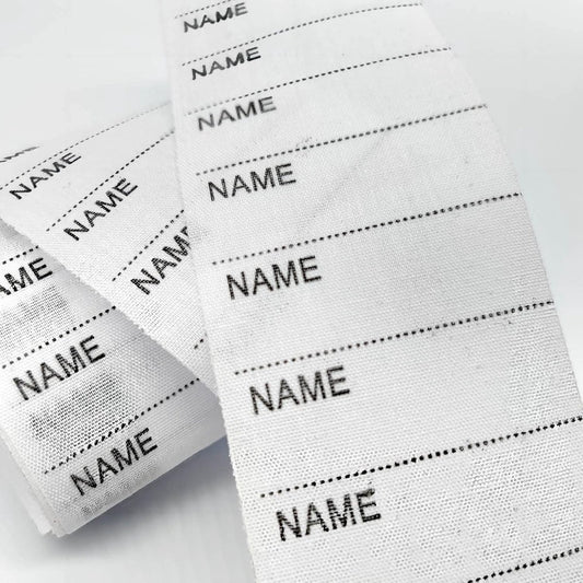 200 pcs iron-on name labels with pen - washable labels - woven labels for clothing, school uniforms, bags, V1188-ZXY-10268