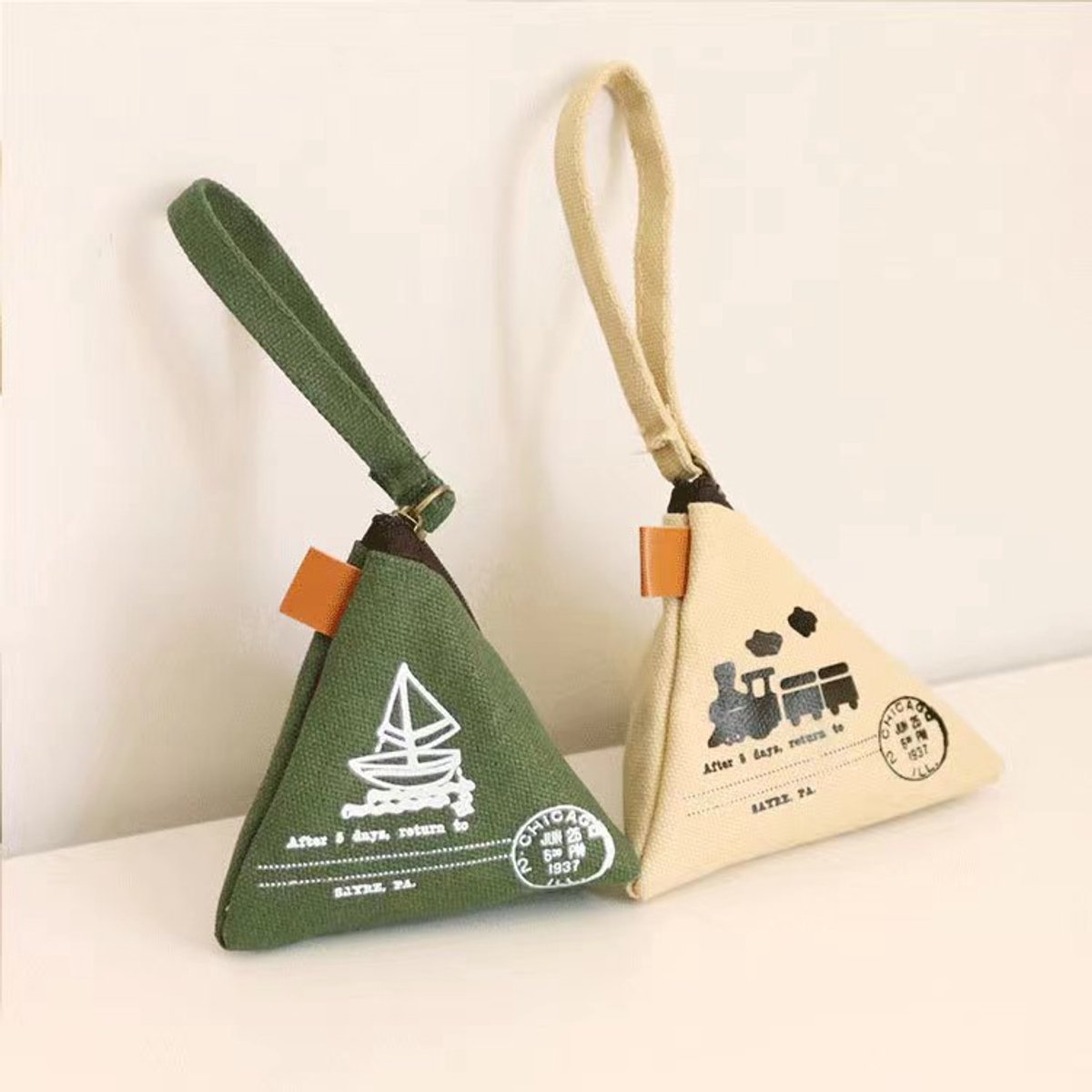 Creative Vintage Wallet - Cute - Mini Canvas Bag - Wallet - Storage - Keychain - Pack of 2 V1188-ZXY-10306