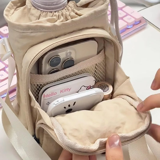 Crossbody Backpack - Water Bottle Umbrella Bag - Women's Crossbody Bag - Mini Bag - Handbag Shoulder Bag - V1188-ZXY-10375
